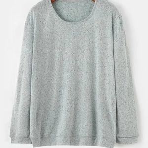 Women's Oversize Sweater Soft Speckled Light Green Small NWT